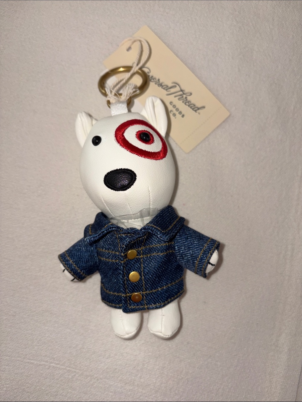 Target bullseye dog bag charm universal thread denim jacket dog